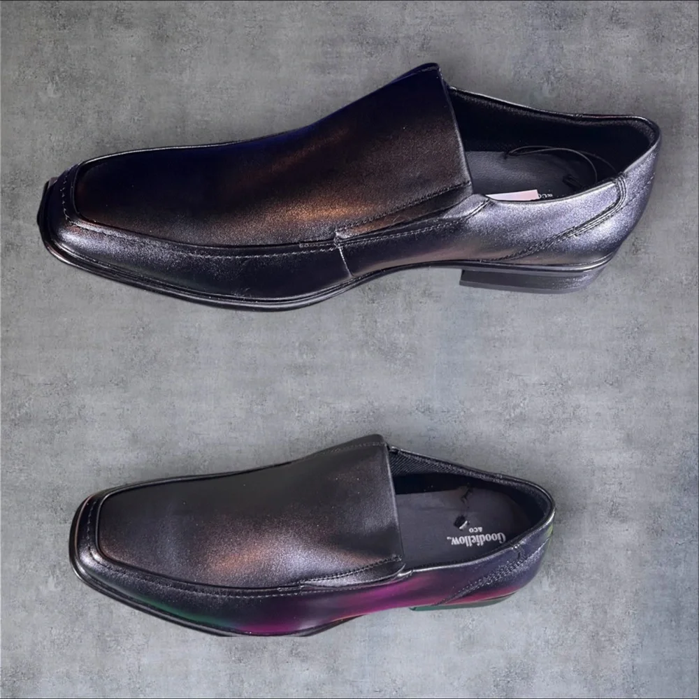 Black Loafer Slide Slip On Jefferson Dress Shoe by Goodfellow NIB NEW